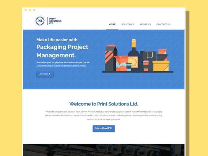 Print Solutions Ltd. Website